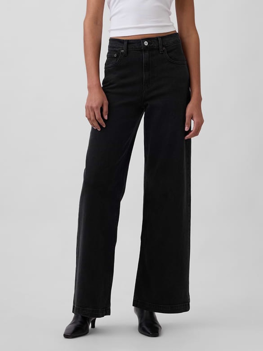 GAP High Rise Stride Wide-Leg Jean